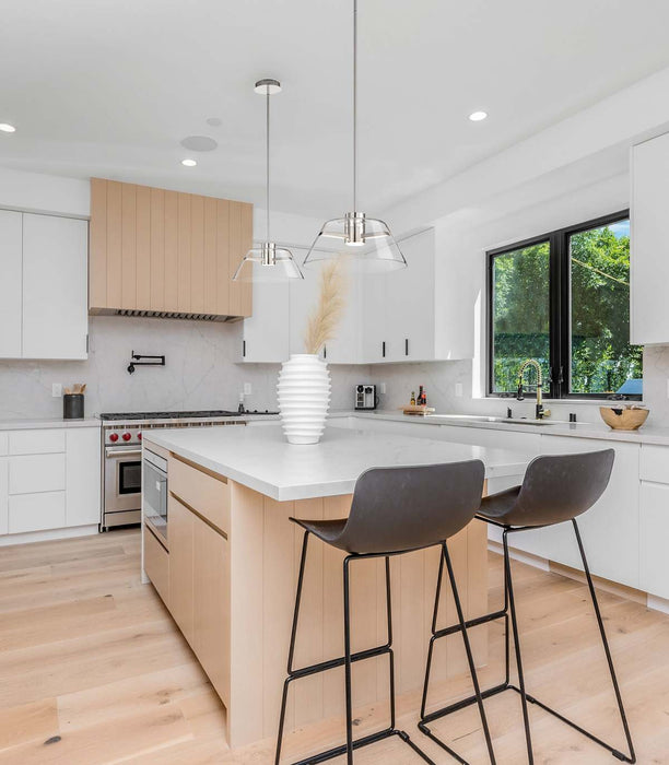 Pendant Nuvo 62-2052 Edmond - 17 Inch LED Pendant - Polished Nickel - Polished Nickel Finish Nuvo