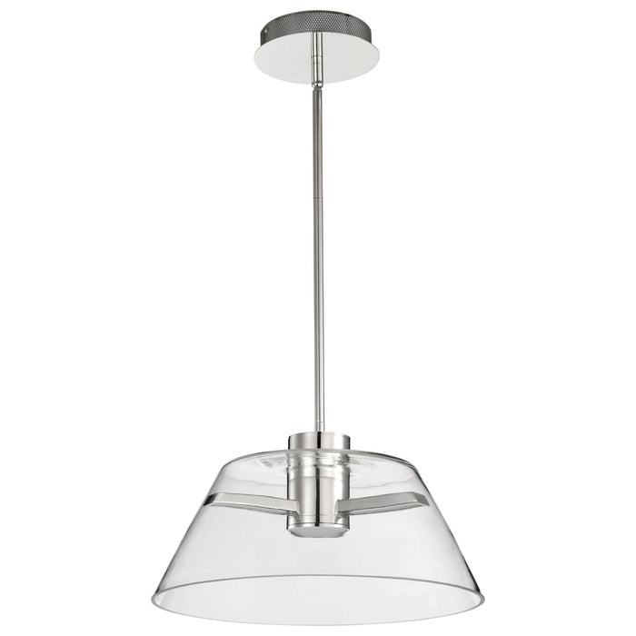 Pendant Nuvo 62-2052 Edmond - 17 Inch LED Pendant - Polished Nickel - Polished Nickel Finish Nuvo