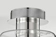 Semi Flush Nuvo 62-2053 Edmond - 14 Inch LED Semi Flush - Polished Nickel with Clear Glass - Polished Nickel Finish Nuvo