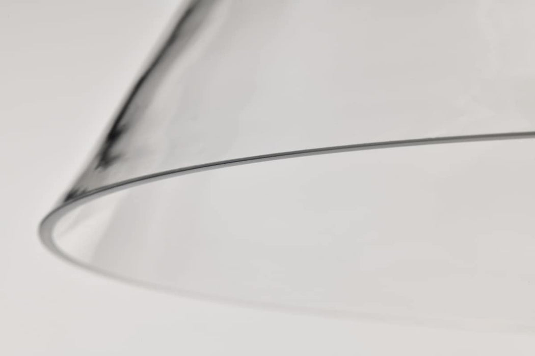Semi Flush Nuvo 62-2053 Edmond - 14 Inch LED Semi Flush - Polished Nickel with Clear Glass - Polished Nickel Finish Nuvo