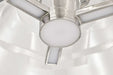 Semi Flush Nuvo 62-2053 Edmond - 14 Inch LED Semi Flush - Polished Nickel with Clear Glass - Polished Nickel Finish Nuvo