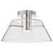 Semi Flush Nuvo 62-2054 Edmond - 17 Inch LED Semi Flush - Polished Nickel with Clear Glass - Polished Nickel Finish Nuvo