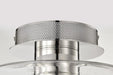 Semi Flush Nuvo 62-2054 Edmond - 17 Inch LED Semi Flush - Polished Nickel with Clear Glass - Polished Nickel Finish Nuvo