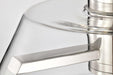 Semi Flush Nuvo 62-2054 Edmond - 17 Inch LED Semi Flush - Polished Nickel with Clear Glass - Polished Nickel Finish Nuvo