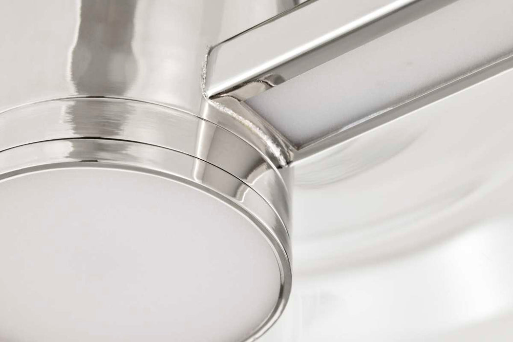 Semi Flush Nuvo 62-2054 Edmond - 17 Inch LED Semi Flush - Polished Nickel with Clear Glass - Polished Nickel Finish Nuvo