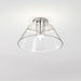 Semi Flush Nuvo 62-2054 Edmond - 17 Inch LED Semi Flush - Polished Nickel with Clear Glass - Polished Nickel Finish Nuvo