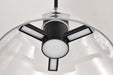 Pendant Nuvo 62-2061 Edmond - 14 Inch LED Pendant - Matte Black with Clear Glass Nuvo
