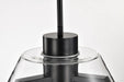 Pendant Nuvo 62-2061 Edmond - 14 Inch LED Pendant - Matte Black with Clear Glass Nuvo