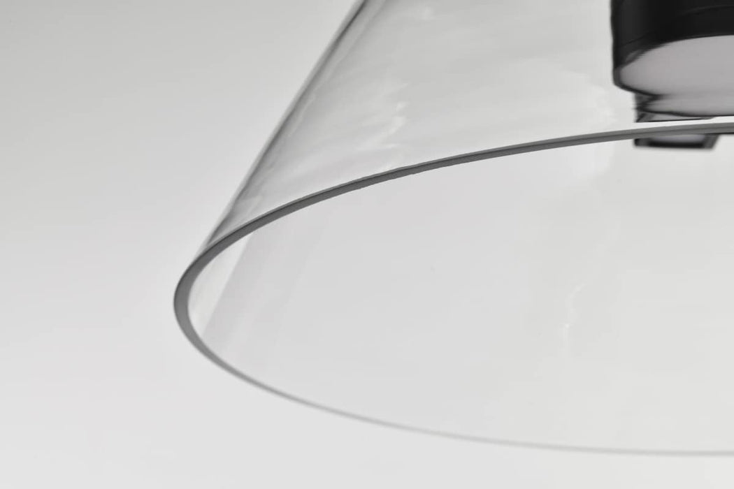 Pendant Nuvo 62-2061 Edmond - 14 Inch LED Pendant - Matte Black with Clear Glass Nuvo