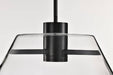 Pendant Nuvo 62-2062 Edmond - 17 Inch LED Pendant - Matte Black with Clear Glass Nuvo