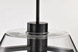 Pendant Nuvo 62-2062 Edmond - 17 Inch LED Pendant - Matte Black with Clear Glass Nuvo
