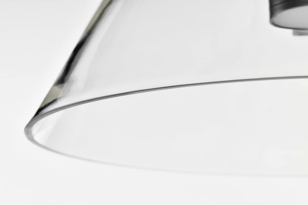 Pendant Nuvo 62-2062 Edmond - 17 Inch LED Pendant - Matte Black with Clear Glass Nuvo