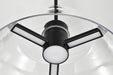 Pendant Nuvo 62-2062 Edmond - 17 Inch LED Pendant - Matte Black with Clear Glass Nuvo