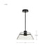 Pendant Nuvo 62-2062 Edmond - 17 Inch LED Pendant - Matte Black with Clear Glass Nuvo