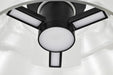 Semi Flush Nuvo 62-2063 Edmond - 14 Inch LED Semi Flush - Matte Black with Clear Glass Nuvo