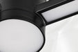 Semi Flush Nuvo 62-2063 Edmond - 14 Inch LED Semi Flush - Matte Black with Clear Glass Nuvo