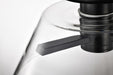 Semi Flush Nuvo 62-2064 Edmond - 17 Inch LED Semi Flush - Matte Black with Clear Glass Nuvo