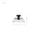 Semi Flush Nuvo 62-2064 Edmond - 17 Inch LED Semi Flush - Matte Black with Clear Glass Nuvo