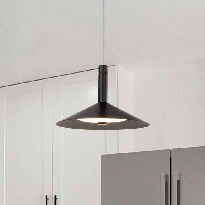 Pendant Nuvo 62-2071 Corrine - 10 Inch LED Pendant - Matte Black - 3K/4K/5K CCT Selectable Nuvo