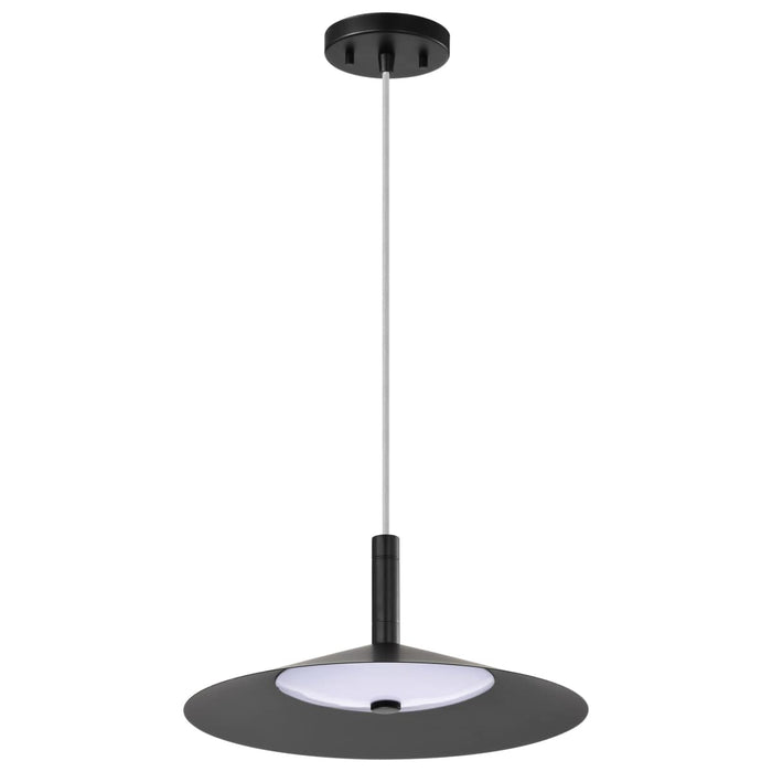 Pendant Nuvo 62-2072 Corrine - 14 Inch LED Pendant - Matte Black - 3K/4K/5K CCT Selectable Nuvo