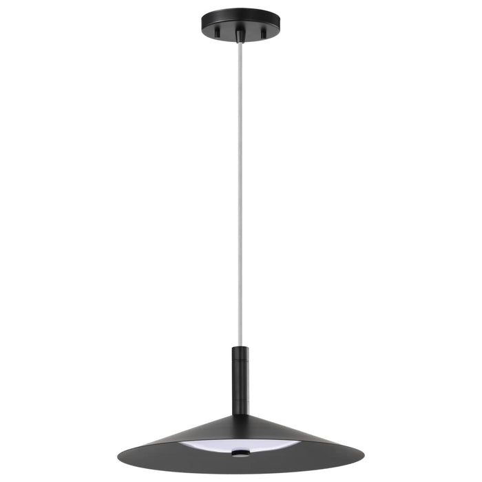Pendant Nuvo 62-2072 Corrine - 14 Inch LED Pendant - Matte Black - 3K/4K/5K CCT Selectable Nuvo