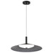 Pendant Nuvo 62-2073 Corrine - 18 Inch LED Pendant - Matte Black - 3K/4K/5K CCT Selectable Nuvo
