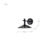 Sconce Nuvo 62-2074 Corrine - 10 Inch LED Wall Sconce - Matte Black - 3K/4K/5K CCT Selectable Nuvo