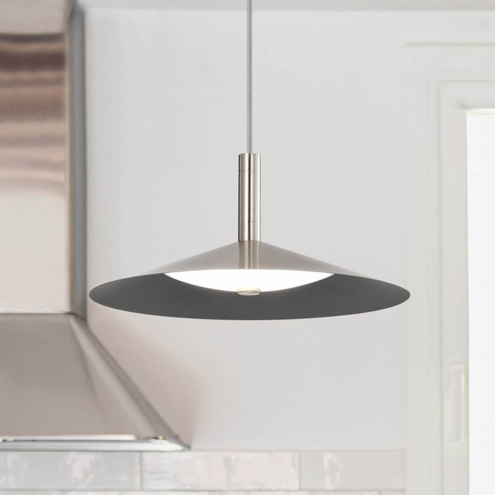 Pendant Nuvo 62-2082 Corrine - 14 Inch LED Pendant - Brushed Nickel - 3K/4K/5K CCT Selectable Nuvo