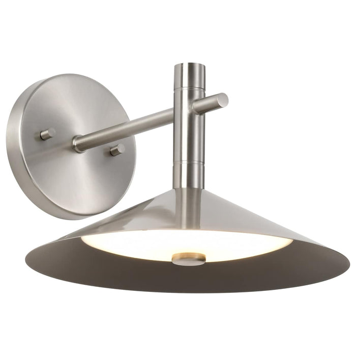 Sconce Nuvo 62-2084 Corrine - 10 Inch LED Wall Sconce - Brushed Nickel - 3K/4K/5K CCT Selectable Nuvo