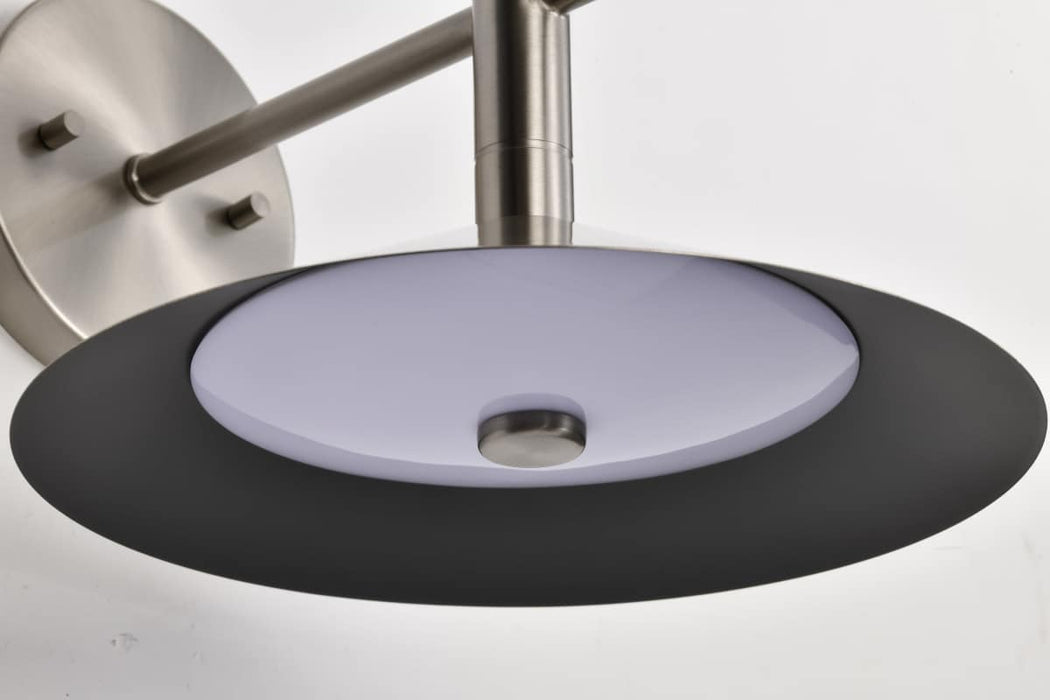 Sconce Nuvo 62-2084 Corrine - 10 Inch LED Wall Sconce - Brushed Nickel - 3K/4K/5K CCT Selectable Nuvo