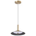 Pendant Nuvo 62-2091 Corrine - 10 Inch LED Pendant - Burnished Brass - 3K/4K/5K CCT Selectable Nuvo