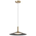Pendant Nuvo 62-2092 Corrine - 14 Inch LED Pendant - Burnished Brass - 3K/4K/5K CCT Selectable Nuvo