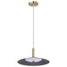 Pendant Nuvo 62-2092 Corrine - 14 Inch LED Pendant - Burnished Brass - 3K/4K/5K CCT Selectable Nuvo