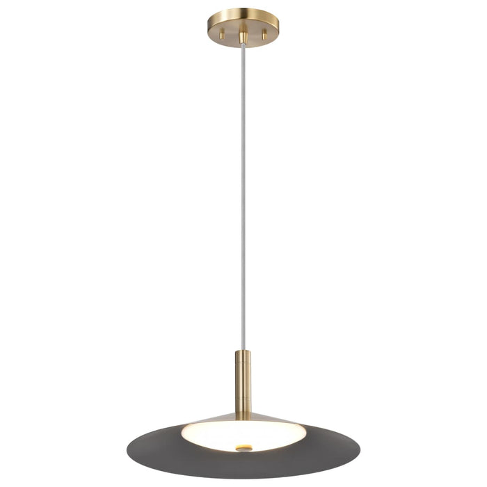 Pendant Nuvo 62-2092 Corrine - 14 Inch LED Pendant - Burnished Brass - 3K/4K/5K CCT Selectable Nuvo