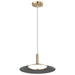 Pendant Nuvo 62-2092 Corrine - 14 Inch LED Pendant - Burnished Brass - 3K/4K/5K CCT Selectable Nuvo