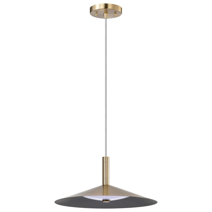 Pendant Nuvo 62-2092 Corrine - 14 Inch LED Pendant - Burnished Brass - 3K/4K/5K CCT Selectable Nuvo