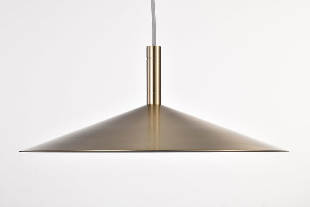Pendant Nuvo 62-2093 Corrine - 18 Inch LED Pendant - Burnished Brass - 3K/4K/5K CCT Selectable Nuvo