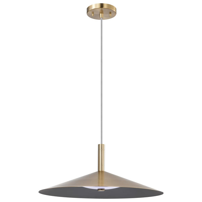 Pendant Nuvo 62-2093 Corrine - 18 Inch LED Pendant - Burnished Brass - 3K/4K/5K CCT Selectable Nuvo