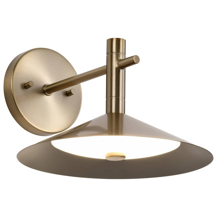 Sconce Nuvo 62-2094 Corrine - 10 Inch LED Wall Sconce - Burnished Brass - 3K/4K/5K CCT Selectable Nuvo
