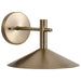 Sconce Nuvo 62-2094 Corrine - 10 Inch LED Wall Sconce - Burnished Brass - 3K/4K/5K CCT Selectable Nuvo