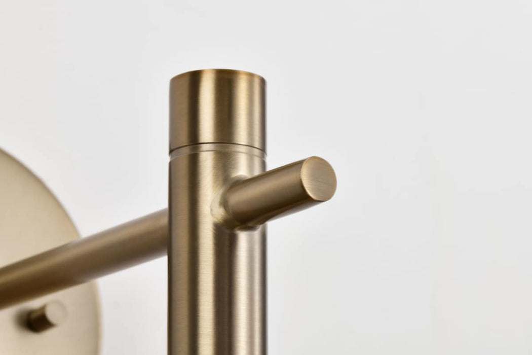 Sconce Nuvo 62-2094 Corrine - 10 Inch LED Wall Sconce - Burnished Brass - 3K/4K/5K CCT Selectable Nuvo