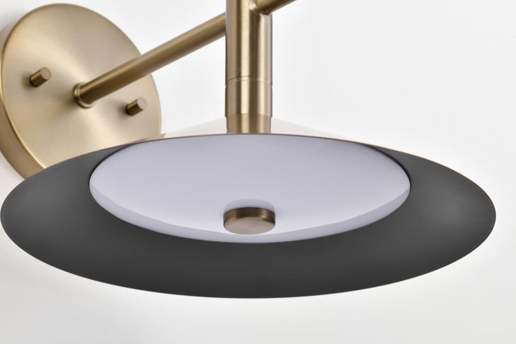 Sconce Nuvo 62-2094 Corrine - 10 Inch LED Wall Sconce - Burnished Brass - 3K/4K/5K CCT Selectable Nuvo