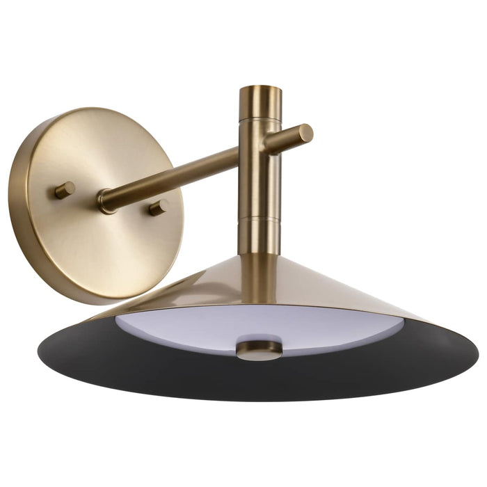 Sconce Nuvo 62-2094 Corrine - 10 Inch LED Wall Sconce - Burnished Brass - 3K/4K/5K CCT Selectable Nuvo