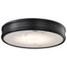 Flush Mount Nuvo 62-2101 Kendall - 14 Inch LED Flush Mount - Matte Black with Alabaster Glass Nuvo