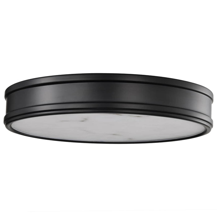 Flush Mount Nuvo 62-2101 Kendall - 14 Inch LED Flush Mount - Matte Black with Alabaster Glass Nuvo