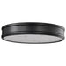 Flush Mount Nuvo 62-2101 Kendall - 14 Inch LED Flush Mount - Matte Black with Alabaster Glass Nuvo