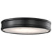 Flush Mount Nuvo 62-2101 Kendall - 14 Inch LED Flush Mount - Matte Black with Alabaster Glass Nuvo