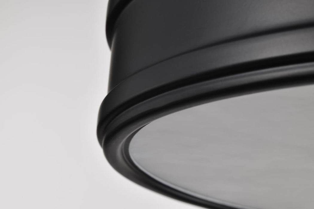 Flush Mount Nuvo 62-2101 Kendall - 14 Inch LED Flush Mount - Matte Black with Alabaster Glass Nuvo