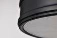 Flush Mount Nuvo 62-2101 Kendall - 14 Inch LED Flush Mount - Matte Black with Alabaster Glass Nuvo