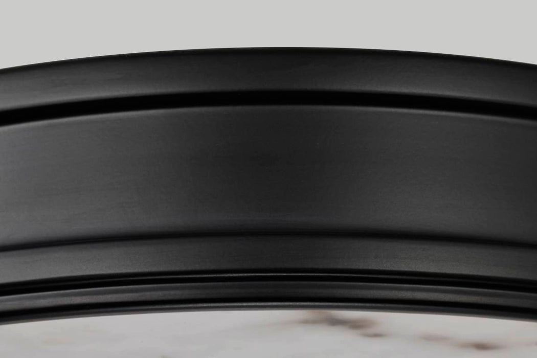 Flush Mount Nuvo 62-2101 Kendall - 14 Inch LED Flush Mount - Matte Black with Alabaster Glass Nuvo